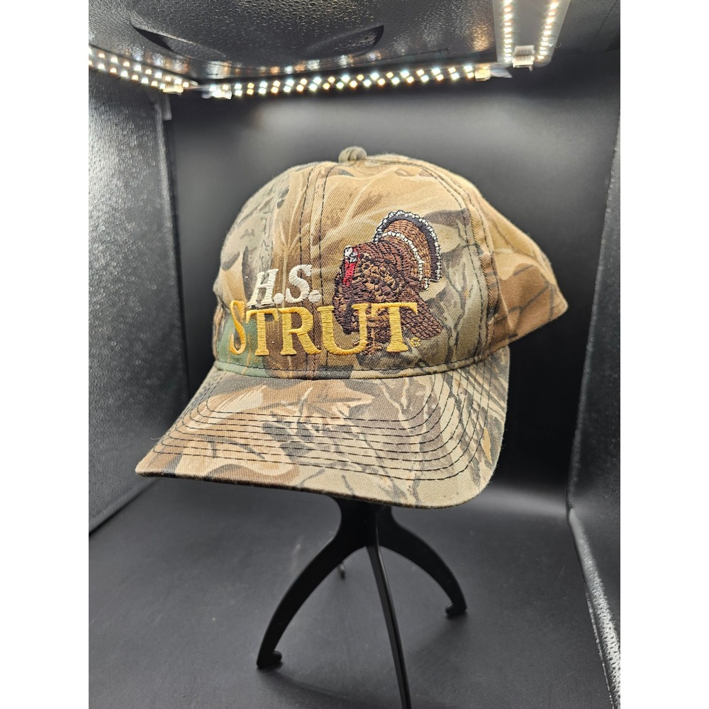 HS Strut Turkey Hunting Hat Camo Kudzu Snapback Cap Mens Vintage Style
